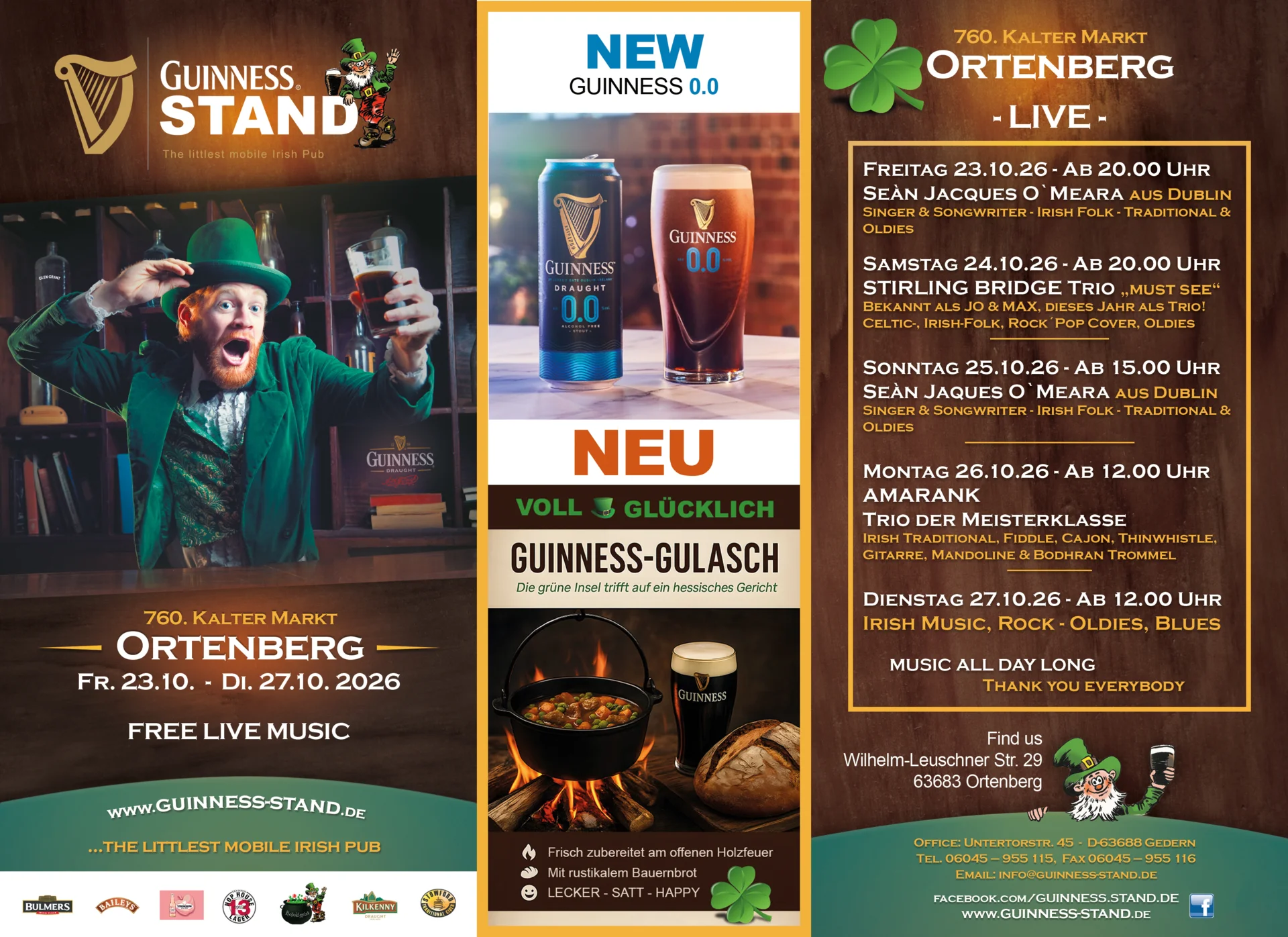 Programm Guinness-Stand