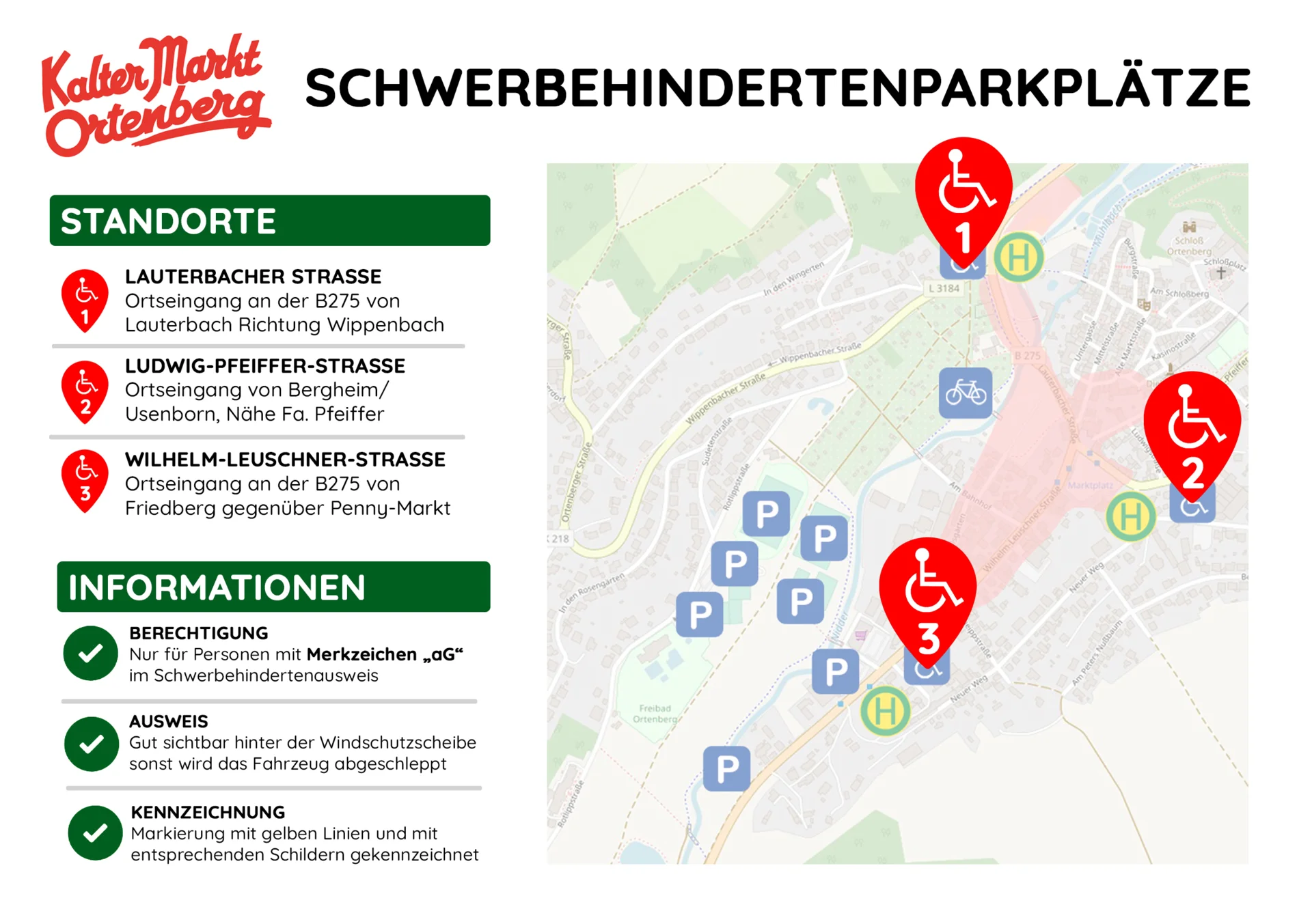 Schwerbehindertenparkplätze