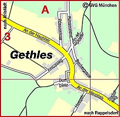 Karte vom Ortsteil Gethles