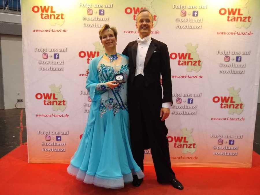 Roland und Ulrike Wenz ertanzten sich am 07.11.2021den 2. Platz von 11 Paaren