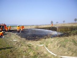 Flächenbrand in Fischbeck