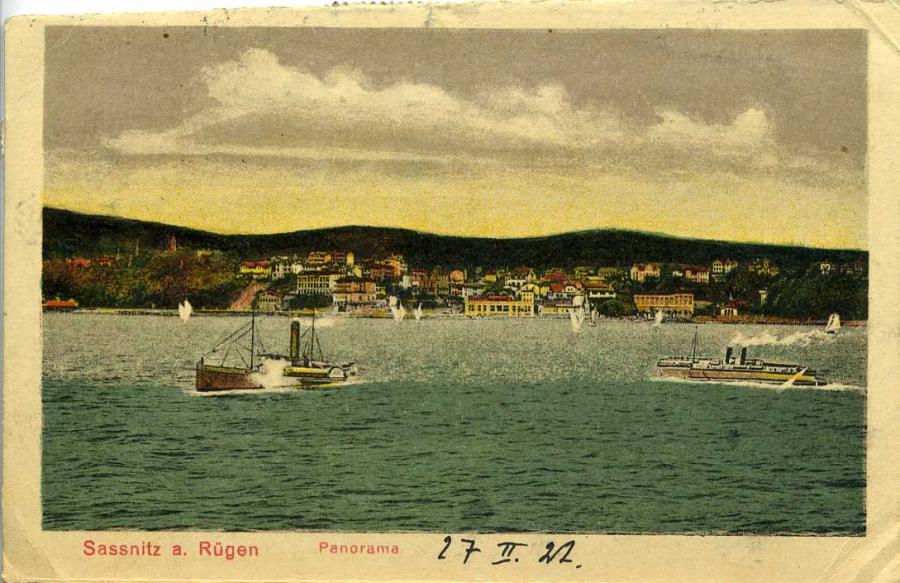Sassnitz a. Rügen Panorama 1922
