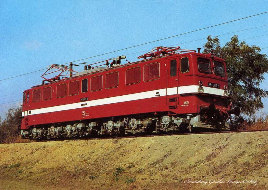 EISENBAHN Motiv Postkarte E-Lok Lokomotive Schnellzug Baureihe 218 VKM Dresden 