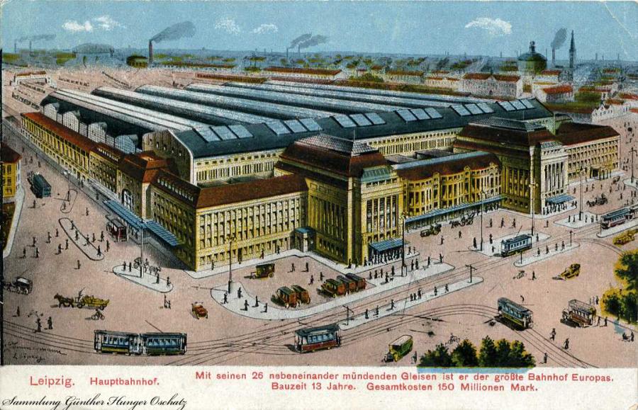 Leipzig Hauptbahnhof 1918