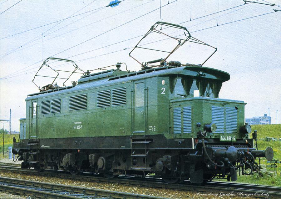 EISENBAHN Motiv AK color E-Lok Lokomotive Jubiläumskarte Verkehrsmuseum Dresden 