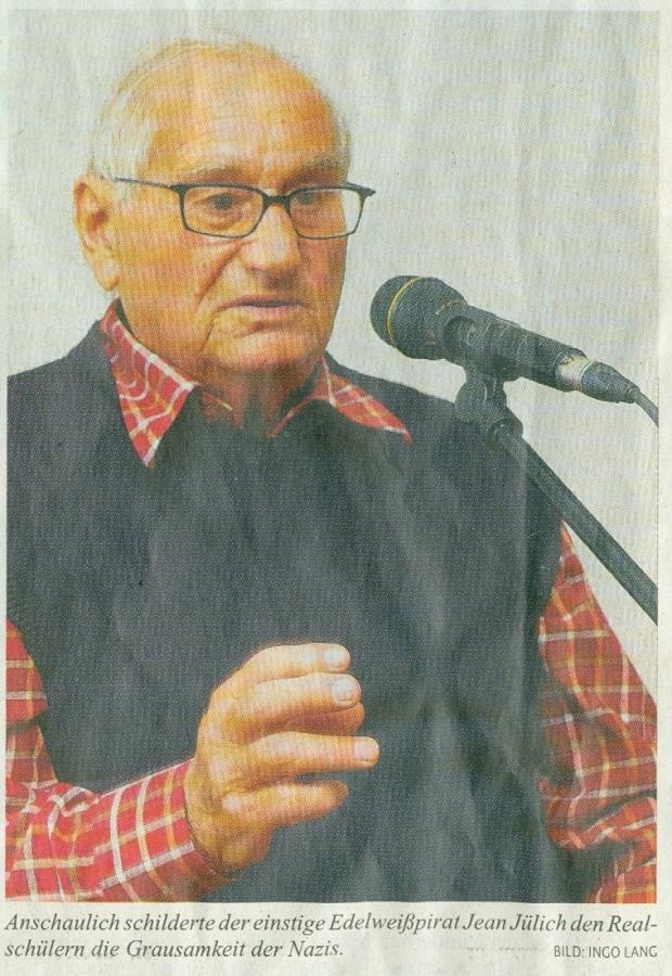 Zeitzeuge Jean Jülich Zeitzeuge Jean Jülich