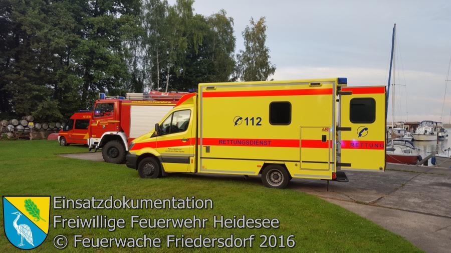 Einsatz 78/2016 | Personenrettung vom Wolziger See | 27.07.2016