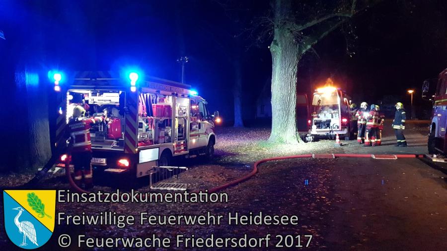Einsatz 324/2017 | Pferdestall in Vollbrand | Dolgenbrodt An der Dorfaue | 18.11.2017