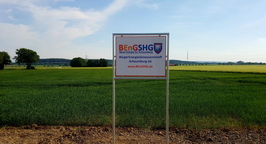 BEnGSHG-Namensschild am Windrad
