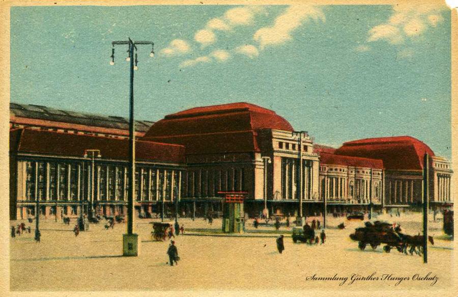Leipzig Hauptbahnhof 1952