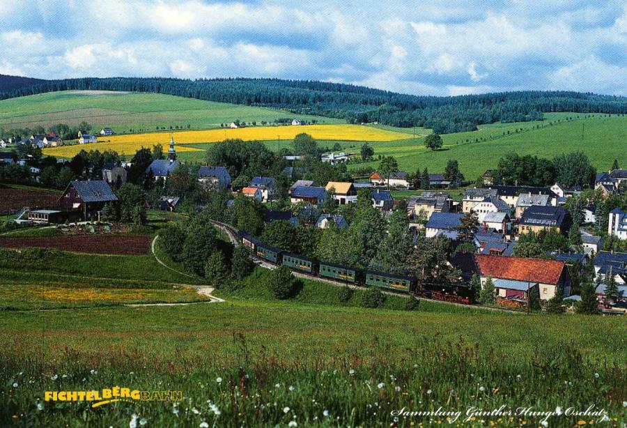 Fichtelbergbahn zwischen Neudorf und Unterneudorf