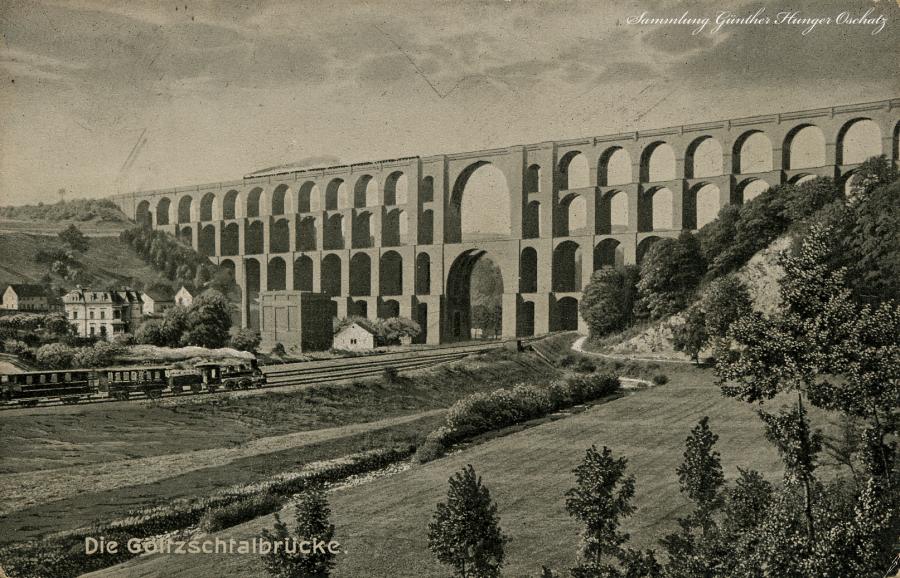 Eisenbahn-Brücken im Vogtland DDR Postkarte Ansichtskarte ungelaufen Sachsen 