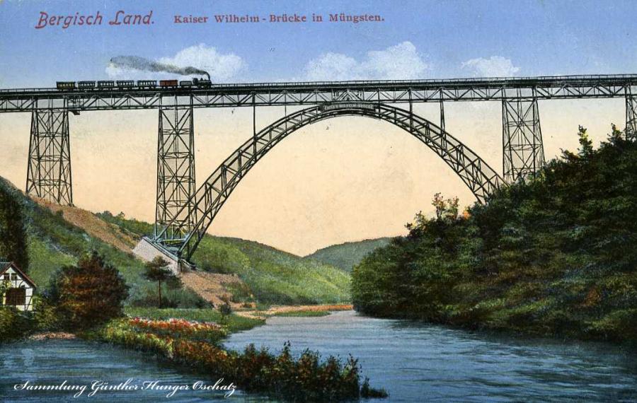Bergisch Land Kaiser Wilhelm -Brücke in Müngsten