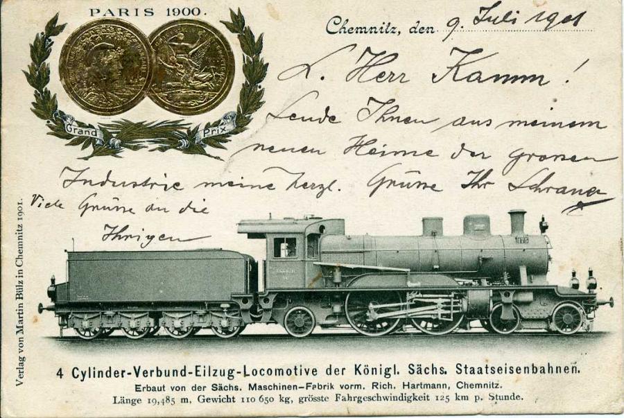 4 Cylinder Verbund Eilzug Locomotive der Königl. Sächs. Staatseisenbahnen