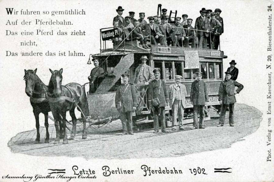 Letzte Berliner Pferdebahn 1902