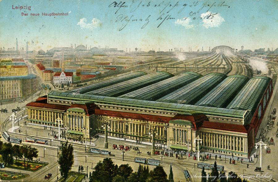 Leipziger Hauptbahnhof 1918