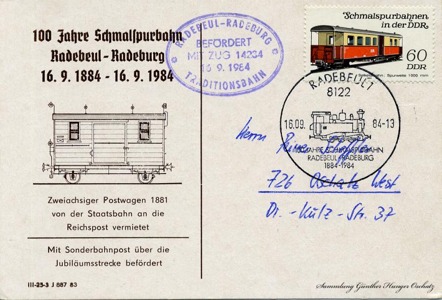 100 Jahre Schmalspurbahn Radebeul-Radeburg