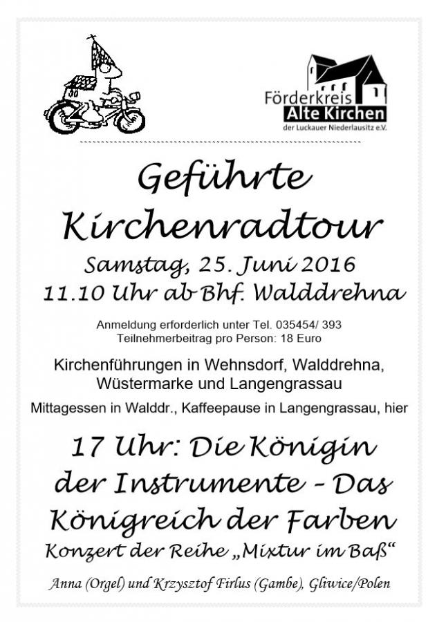 Geführte Kirchenradtour 2016