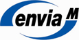 Fußbereich, Envia Logo, Link zur Homepage von enviaM