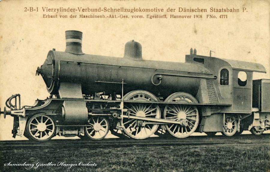 Schnellzuglokomotive  Dänische Staatsbahn