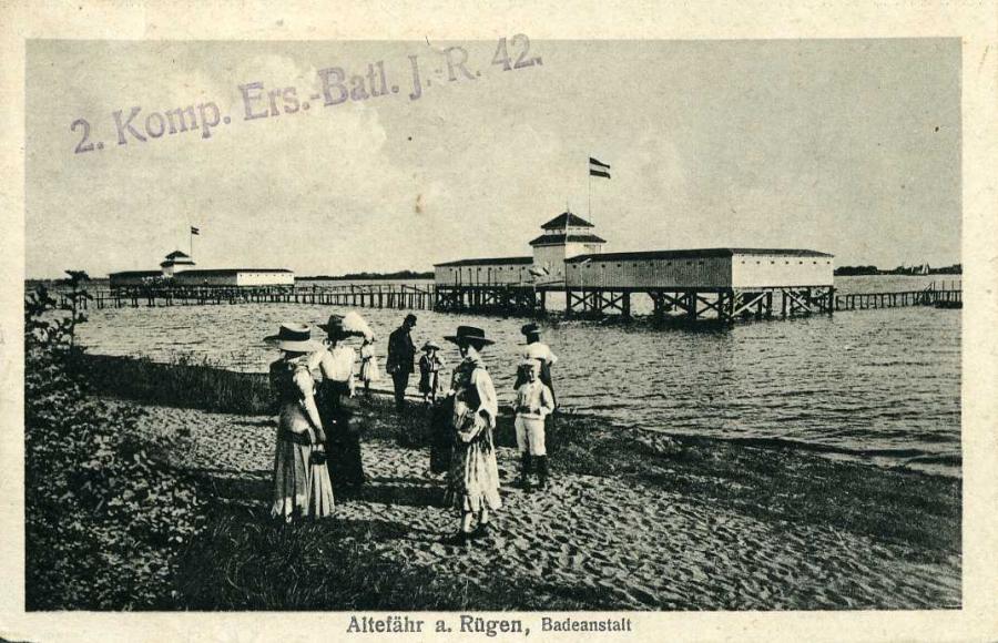 Altefähr a. Rügen Badeanstalt 1918
