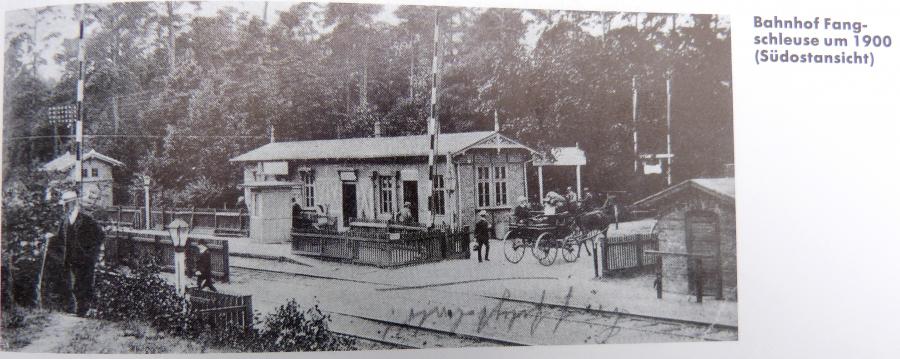 Bahnhof Fangschleuse um 1900