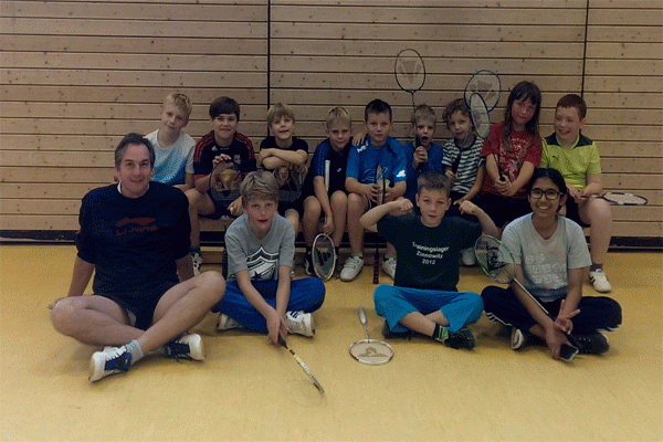 Badminton Trainingsgruppe frueh