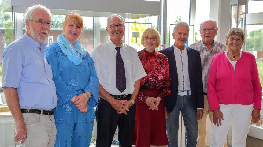Von links: Erhard Siebert, Irene Pelzel, Karl-Heinz Eßer, Hilde Eßer, Richard Dittmer, Rolf Laube, Dorothea Laube