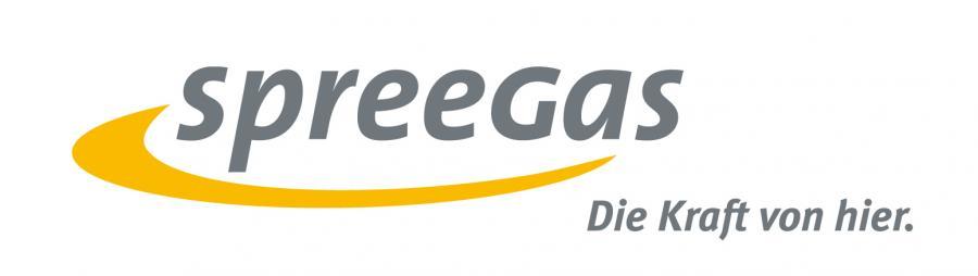 Fußbereich, Spreegas Logo, Link zur Startseite von Spreegas
