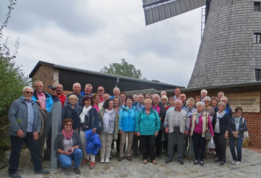Straupitz, Besichtigung einer Holländer Windmühle