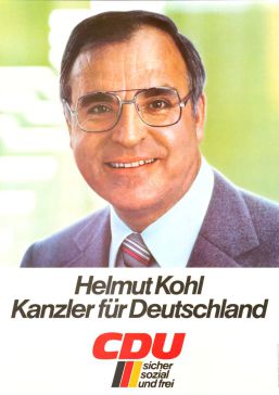 Der junge Helmut Kohl auf einem Wahlplakat der CDU - Am Freitag ist der Alt-Kanzler im Alter von 87 Jahren verstorben: Bild: Konrad Adenauer Stiftung