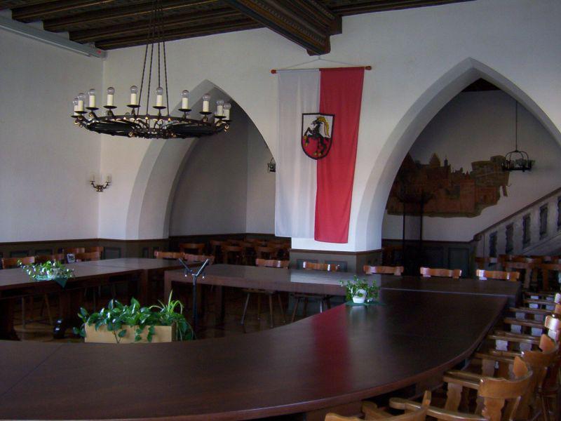 Sitzungssaal im Rathaus