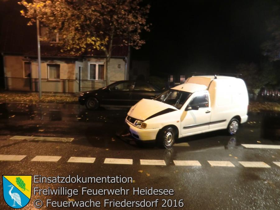 Einsatz 109/2016 | VU 4x PKW | Friedersdorf Berliner Straße 24.10.2016