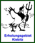 Fußbereich, Erholungsgebiet Kiebitz Logo, Link zur Homepage des Erholungsgebiet Kiebitz