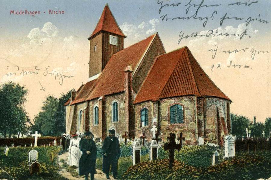St.Kattharinen-Kirche Middelhagen 1924