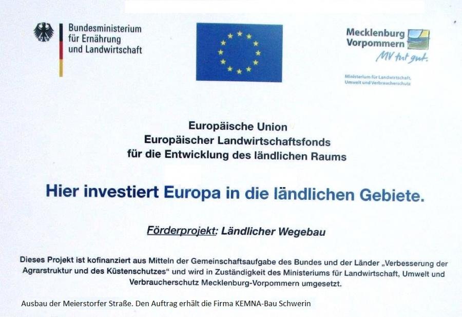 Tessenow, EU-Wegebau