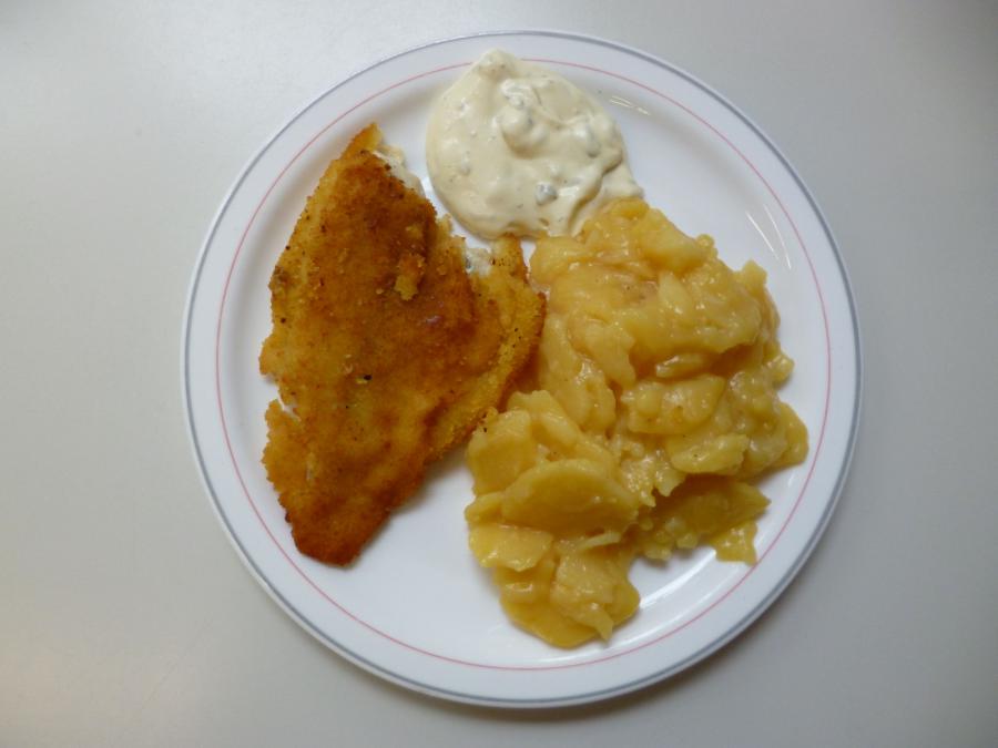 Fisch mit Kartoffelsalat