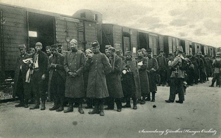 Französische Kriegsgefangene 1914