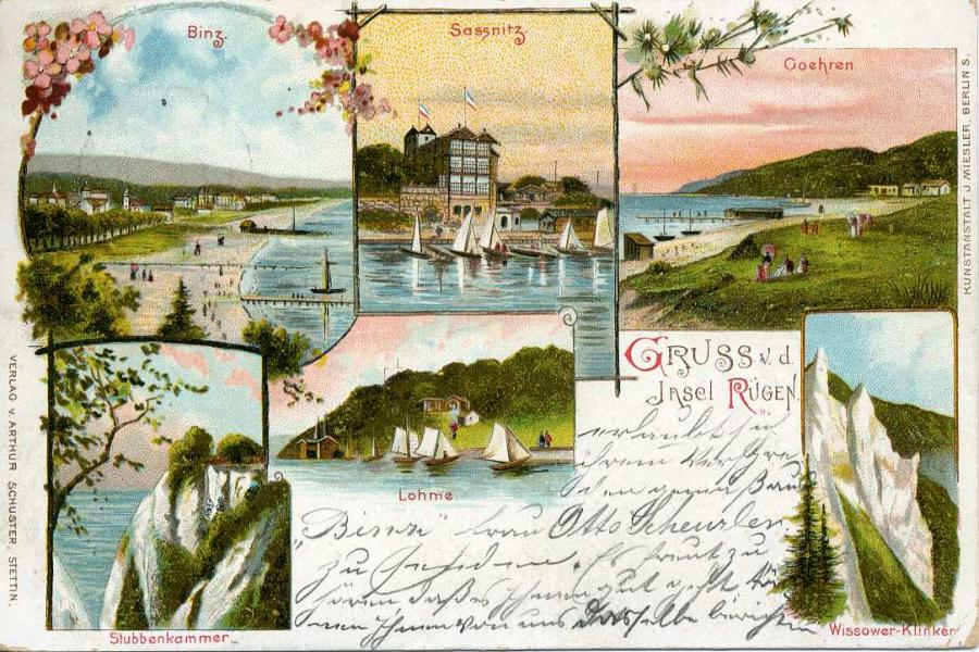 Gruss v. d. Insel Rügen 1897