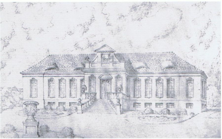 Historische Zeichnung Jagdschloss