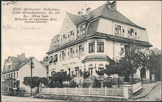 Hotel-Restaurant Kelterhaus mit Café 1915