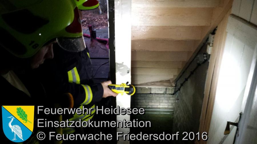 Einsatz 6/2016 | Keller unter Wasser | Bindow Amselstieg 25.01.2016