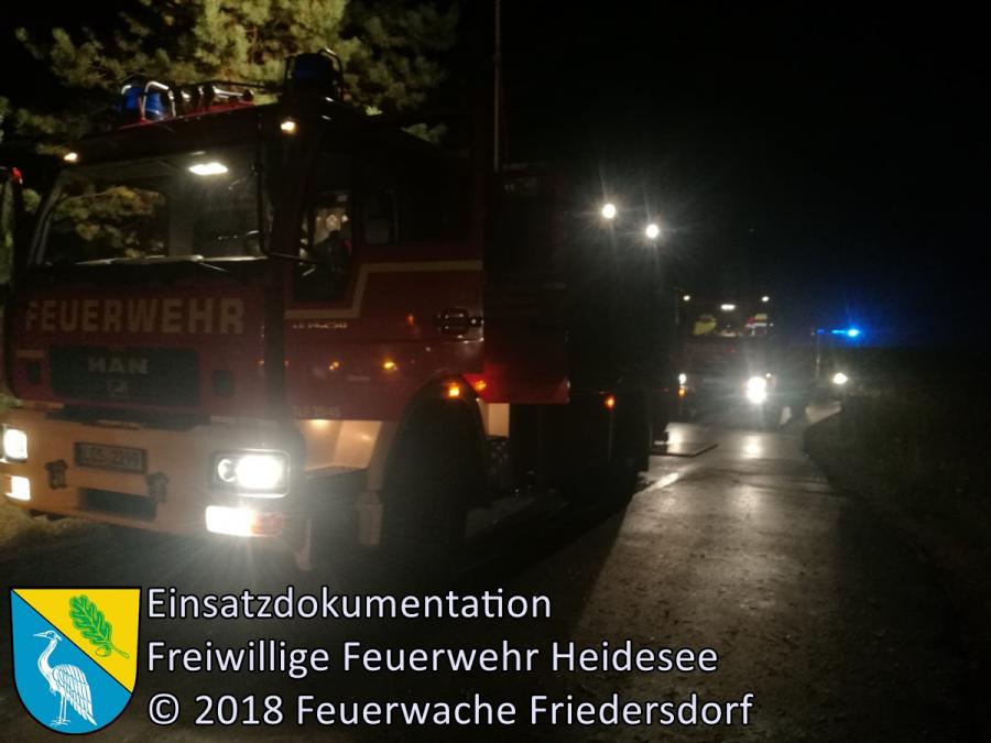 Einsatz 115/2018 | 100m² Waldbodenbrand | Friedersdorf OV AS Friedersdorf - Deupo | 23.08.2018