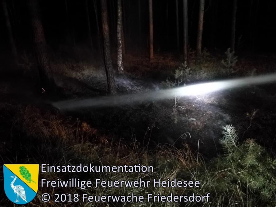 Einsatz 115/2018 | 100m² Waldbodenbrand | Friedersdorf OV AS Friedersdorf - Deupo | 23.08.2018