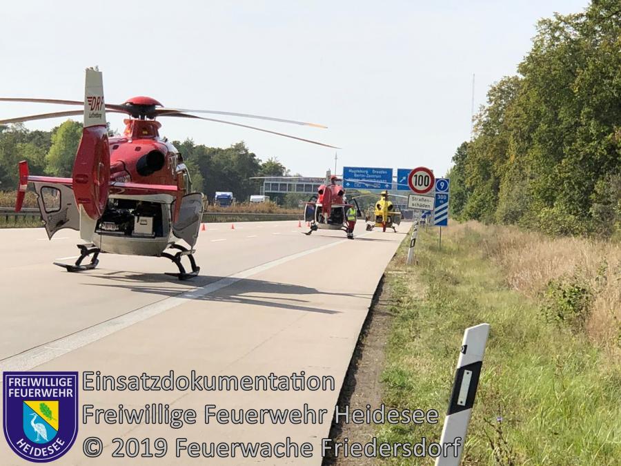 Einsatz 144/2019 | VU 3x LKW | BAB 10 AD Spreeau - AS Niederlehme | 23.09.2019
