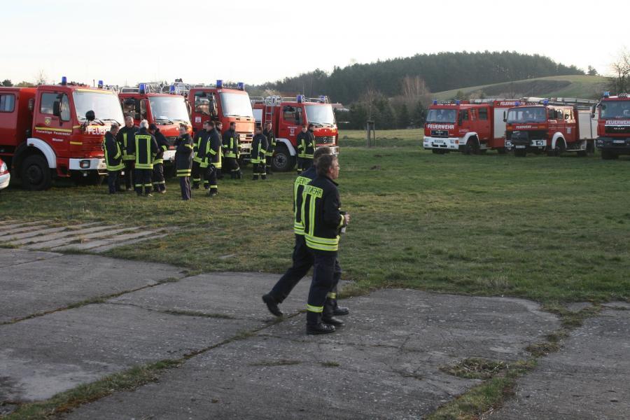 Waldbrandübung in Melzow