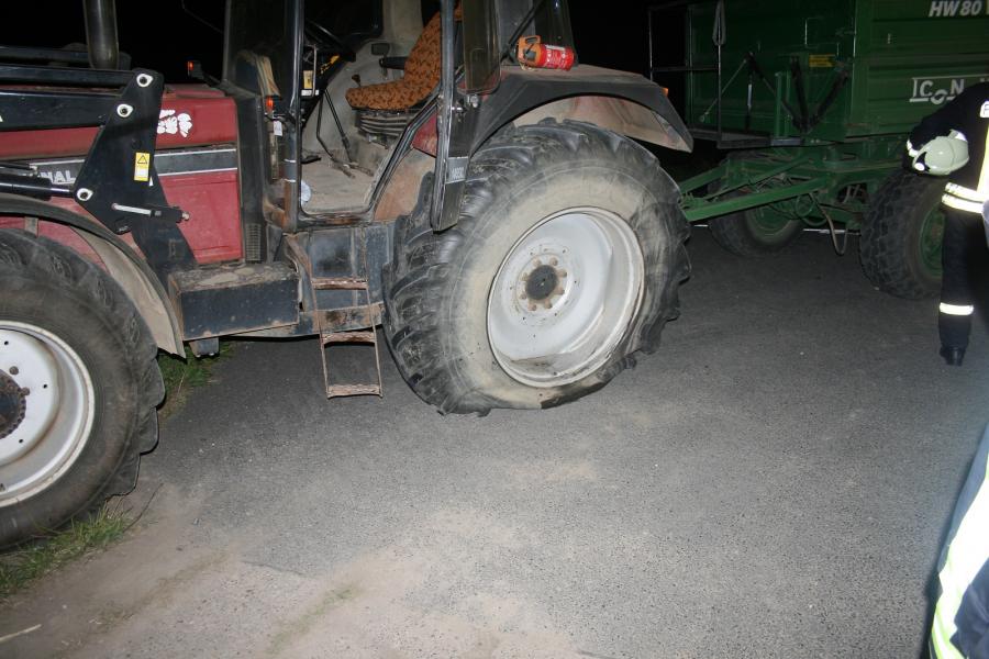 Gramzow, Verkehrsunfall PKW vs. Traktor