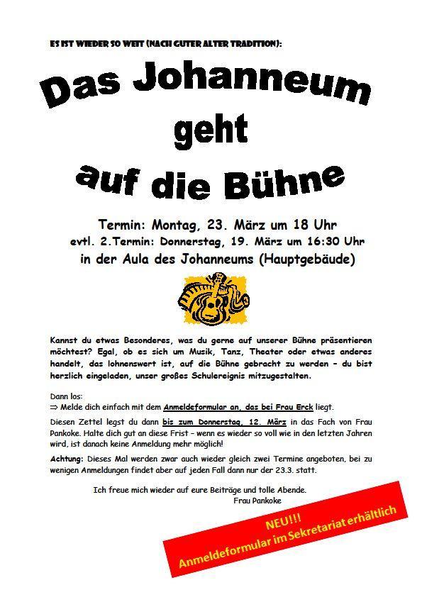 johanneum auf die Bühne 2015 johanneum auf die Bühne 2015