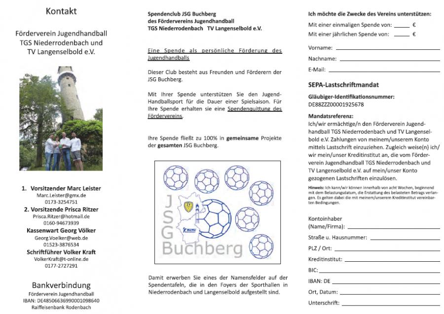 JSG Buchberg Flyer Innenseite