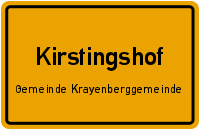Ortsschild Kirstingshof